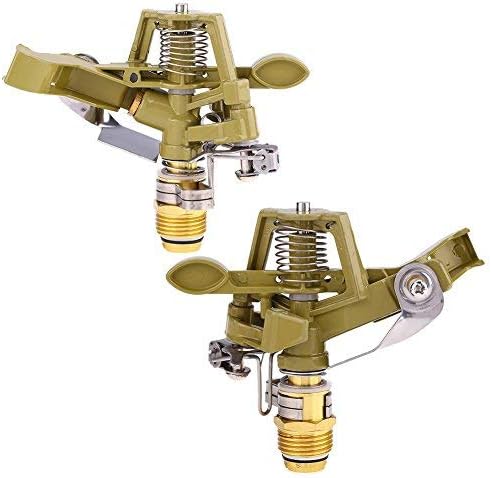 Watering Sprinklers Equipment 360° Rotary Zinc Alloy Water Irrigation Spray Sprinkler for Garden Yard Lawn (4)