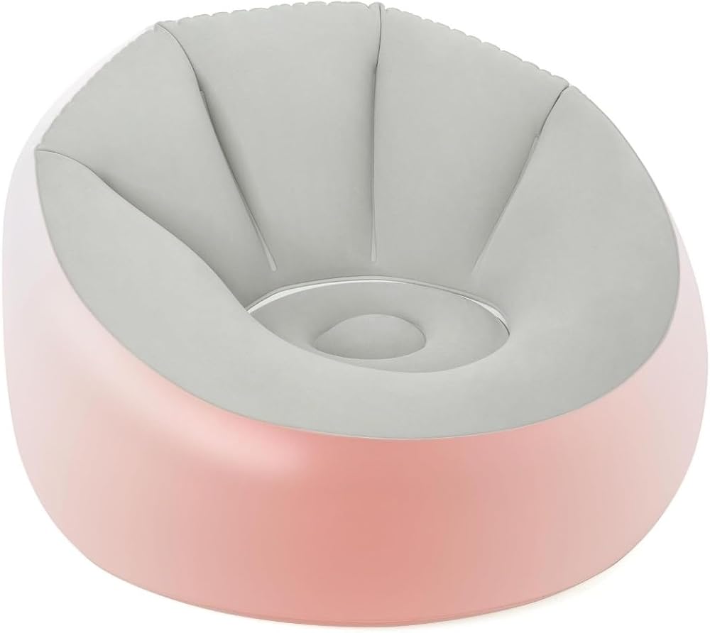 Bestway Inflatable Chair Outdoor LED Armchair Grey