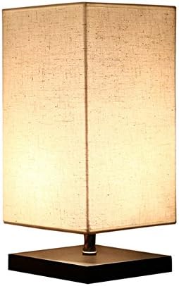 Table And Table Lamps - Soft Modern Lighting, Ambient Light, Linen Shades - Suitable For Bedroom, Living Room Or Office Desk Bedside Table Lamps