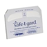 Georgia-Pacific Safe-T-Gard 47052 1/2-Fold Toilet Seat Cover, 17.44