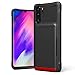 Huawei P30 Pro Case, VRS Design Slim Hybrid Premium Wallet Case Card Holder Shockproof [Damda Glide Shield] [Matte Black] Reinforced Corners Compatible with Huawei P30 Pro 6.47 inch (2019)