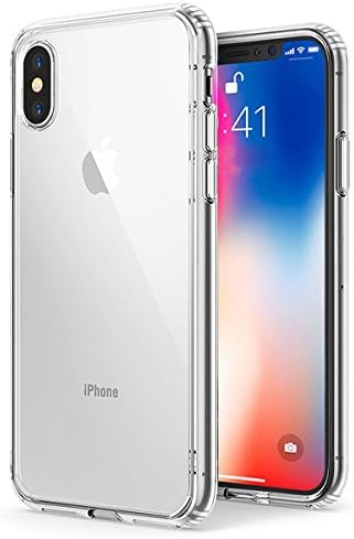 Smarts Muuves Thin Crystal Clear Phone Cover, Slim Protective Shell, Drop Protection TPU Bumper for iPhone X - Crystal Clear