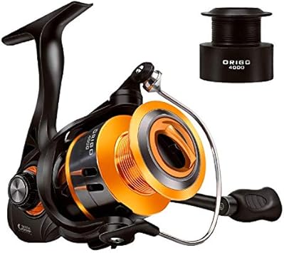 Amazon Watachamp オリゴエリートフィッシングリール スピニングリール スペアスプール付き ギア比5 2 1 スムーズ5 1bb 7 1bb 海水と淡水用 Origo 4000 リール
