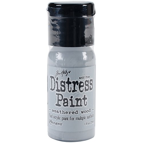 Ranger TDF53378 Distress Paint Flip Top 1oz-Weathered Wood