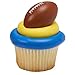 Football Cupcake Rings - 24 pc by Bakery Supplies
