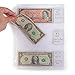 3-Pocket Vinyl Bill Sleeves 20 Pages - Bill Holders for Collectors - 8 x 3.5 Collecting Album Supplies - Vintage Currency Collection Protection - Great for Coupons, Receipts, and Record Keeping
