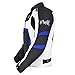 HWK Spyder Motorcycle Jacket for Men with Weather Resistant Cordura Textile Fabric for Enduro Motocross Motorbike Riding and Impact Protection Armor, Dual Sport Motorcycle Riding Jacket X-LARGE/BLUE