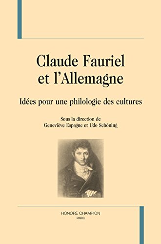 Claude Fauriel et l'Allemagne