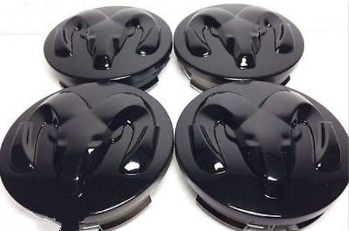 Gosweet 4X Brand NEW Four Pcs Set For Dodge Black Wheel Center Hub Caps 2.5" For 1996-2008 Ram 1500 1998-2007 Dodge Durango 1997-2008 Dakota 2002-2007 Caravan 2000-2006 Stratus 52013985AA US Shipment