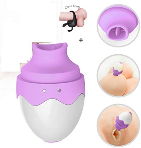 Yunzong 7 Sucking Modes Oral Tongue Tongue Simulator, Vibrate Toy Vibration Wand, Multi-Speed Clitorial Sucking Toy for Women