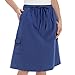 Women's Cotton Cargo Drawstring Skirt with Side Pockets