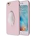 Lazy Cat 3D iPhone 6S Case, Cute 3D Soft Poke Squishy Silicone TPU Protective Cover for iPhone 6 (Pink/Polar Bear)