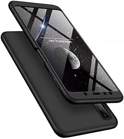 ISADENSER for Samsung Galaxy A9 2018 A9s 2018 Case Ultra Slim 2 in 1 Shockproof 360°Full Body Front Back Hard PC Plastic Anti-Scratch Cover Compatible with Galaxy A9 2018,2IN1 PC - Black