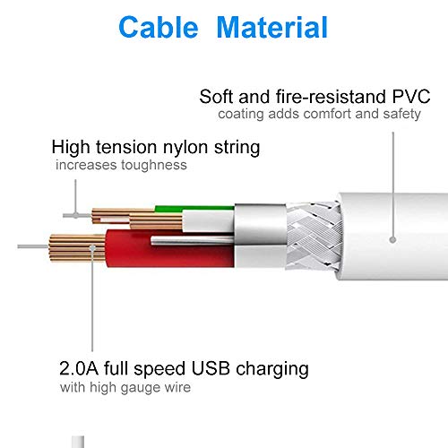 Short USB Charging Cables (5 Pack 1FT) Compatible with all Charging Station, Pezin & Hulin Fast Charging Syncing Cables Compatible for iPhone Xs MAX XR X 8 8 Plus 7 7 Plus 6s 6s Plus 6 6 Plus and More