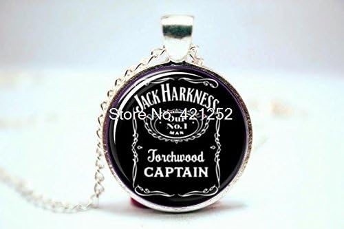 Pretty Lee 2015 Fashion Torchwood Inspired Necklace Captain Jack Harkness Necklace Glass Photo Cabochon Necklace Christmas gift