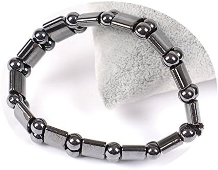 Magnetic Black Gallstone Bracelet Weight Loss Girls Women Men Gifts for Parents Friend Christmas 2 Pieces