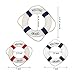 Szsrcywd Decor Life Ring, 3 PCS Welcome Aboard Life Ring Mixed Size