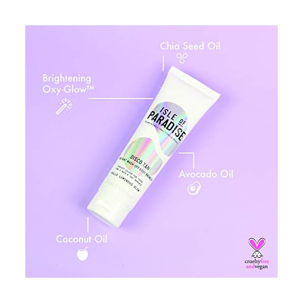 Isle-of-Paradise-DISCO-TAN-Fake-Tan-Bronzer-200-ml-Instant-Self-Tanning-Wash-Off-Glow-Natural-Ingredients-Vegan Isle of Paradise DISCO TAN Self Tan Bronzer (200 ml) Instant Self Tanning Wash Off Glow Natural Ingredients & Vegan