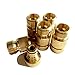 Piroir Garden Hose Quick Connect, Solid Brass Garden Hose Connectors 3/4 Inch GHT Water Hose Fitting for Garden(5 Set of Male & Female Water Hose Connectors)