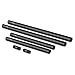 SMALLRIG 15mm Rods Pack with M12 Thread Rod Cap Connectors Aluminum Alloy Rods Combination for for Rig Mattebox Follow Focus 15mm Rod System - 1659 primary