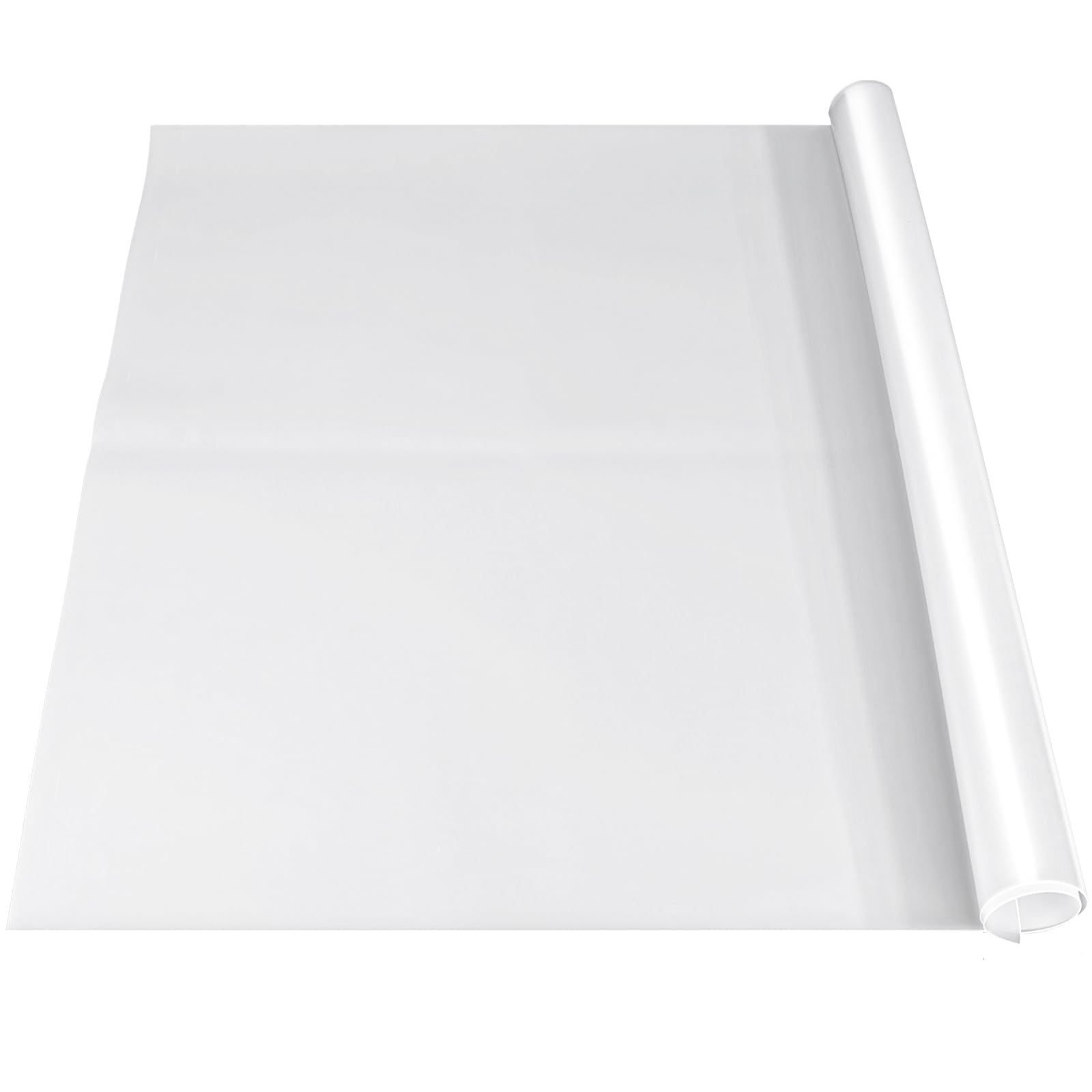 View 1 of VOKOY 36x24 Inch Silicone Mat for Crafts, Extra Large Silicone Painting Mat, Clear Silicone Sheet for Kitchen Countertop, Baking, Clay, Arts - Heat resistant, Washable (White,Translucent)