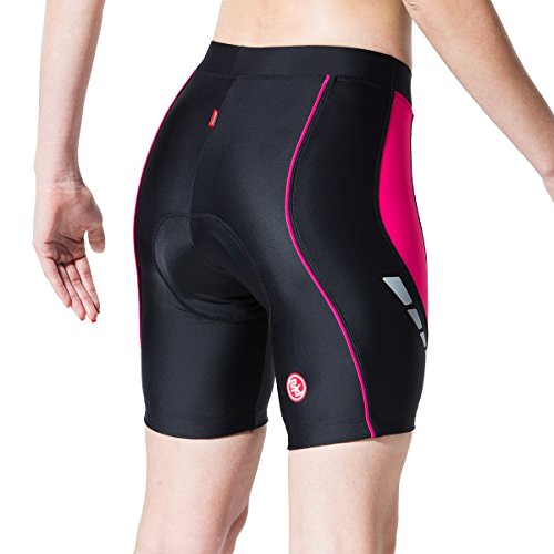 Ecodaily Womens Cycling Shorts 4D Padded Biking Bicycle Bike Half
