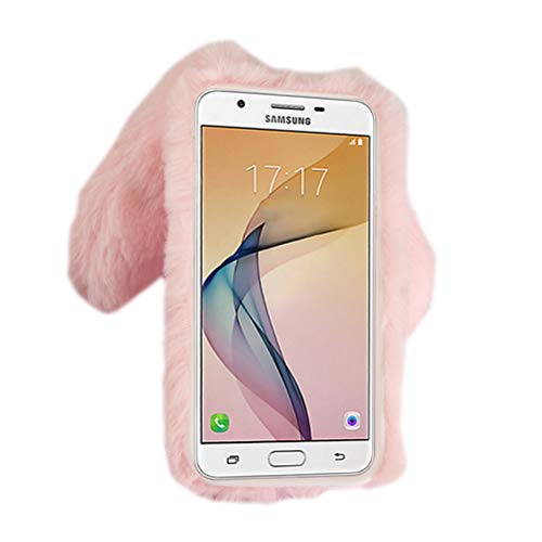 Winter Case for Samsung Galaxy J7 (2016),Rabbit Series Phone Case Autumn Winter Rex Rabbit Plush Phone Shell Cute Fashion Soft Warm Protective Cover for Samsung Galaxy J7 (2016)
