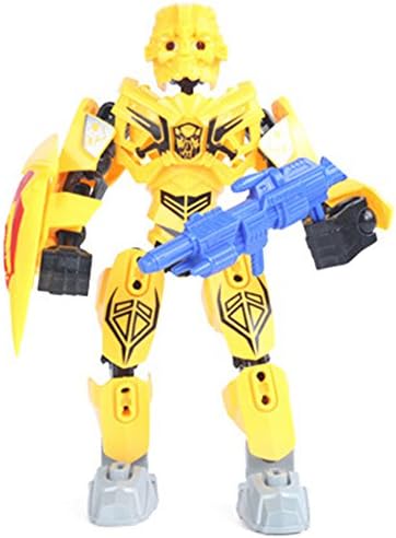 Kids Toy - Action Figure Toy- Optimus Prime Bumblebee Megatron Sideswipe Character Robot Transformers Mini Block Figure Toy - Best Gift for Kids (Bumblebee)