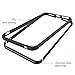iPhone 8 Case, Compatible with iPhone 7 KEWEK Aluminum Metal Bumper Frame with Shock Absorbing Flexible TPU Inner Dual Layer (with Removable Clear Back Panel), Jet Black