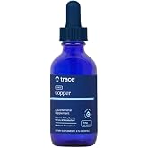 Trace Minerals Ionic Copper Liquid Supplement, 2 fl oz, 48 Servings | Ionic bioavailable copper, 333% daily value per serving, 70+ trace minerals, Supports red blood cell formation, Unflavored