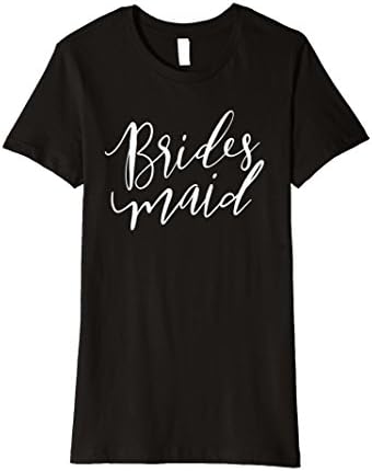 Womens Bridesmaid T-Shirt Women's Funny Bridal Wedding Bride Groom XL Black