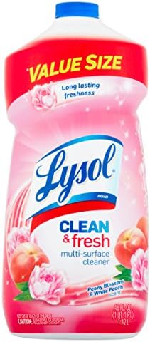 Lysol Power and Fresh All Purpose Cleaner, Peony Blossom &amp; White Peach, 48 Ounce