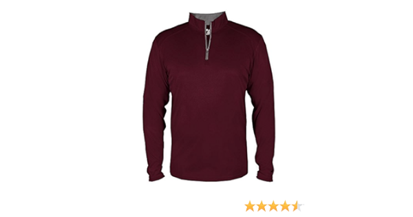 burgundy half zip jumper