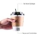 Gotopack Coffee Cups with Lids and Sleeves and Straws PLA Disposable Reusable Paper Cups, 12 oz., Set of 120