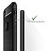 iPhone 5 / 5s / Se Shockproof Silicone Light Brushed Grip Case Protective Case Cover for Apple + Screen Protector iPhone (Black)