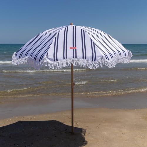KEIRA Flamingueo - Guarda-sol, Piscina, Terraço Exterior, Proteção UPF 50+, Altura e Orientação Ajustáveis, Cobertura de Transporte, Poliéster, 210 x 180 cm