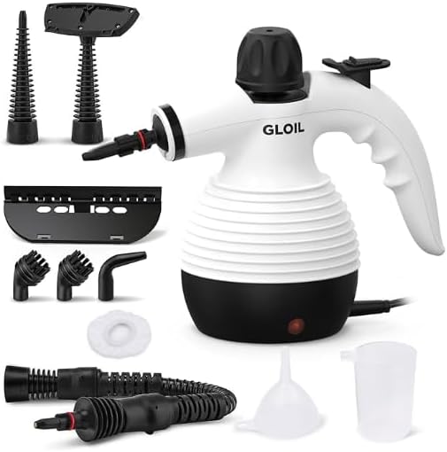 Handheld Steam Cleaner, Steamer for Cleaning, Multipurpose Portable Steam Cleaners for Home Use with Safety Lock and 10 Acces