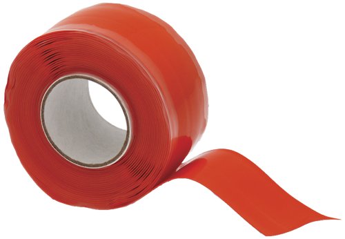 X-Treme Tape TPE-XZLORG Silicone Rubber Self Fusing Tape, 1" x 10', Triangular, Orange