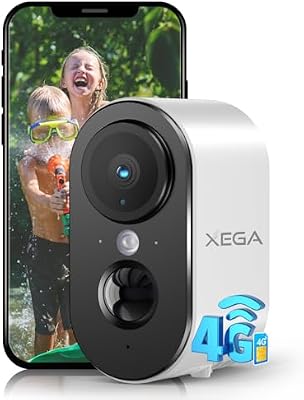 4G LTE Telecamera Esterna Interna con SIM Scheda No Wi-Fi Senza Fili