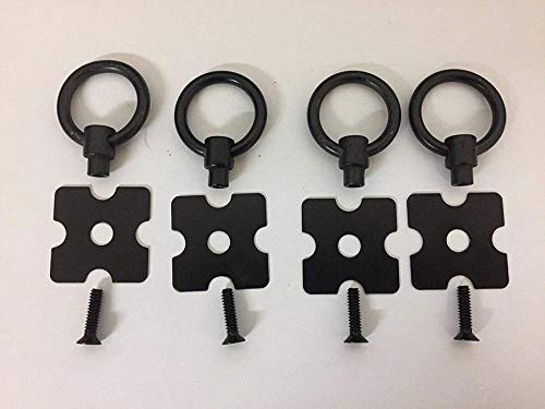 Corona Replacement Handles Furniture Fittings Handles Black Metal Pack of 4