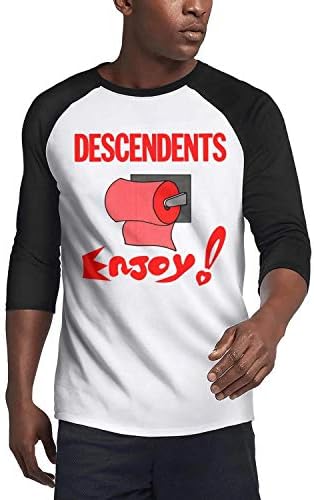 Men 3/4 Sleeve t Shirts Descendents-Release-Somery- Printing Printed Photo tee Shirt