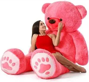 Tedstree 4 Feet 121Cm Skin Friendly Ultra Soft Teddy Bear for Kids Perfect Present for Birthday, Babies, Girls, Boy, Girlfriend -(Red, 4 Feet/ 121cm)