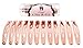 L. Erickson Oblong Metal Cliq Claq Clip & Go 12-Pack - Rose Gold
