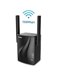 Extensor WiFi: Extensor de rango WiFi, amplificador de señal WiFi, repetidor WiFi de doble correa de 2,4 y 5 GHz con puerto Ethernet de acceso, cobertura completa de 360°, fácil configuración.