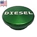 2013-2017 Diesel Fuel Cap Compatible with Dodge Ram Truck Aluminum Green Lid Magnetic MADE IN USA