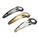 AOWA Multifunction Pin Hair Clip Ruler Cutter Screwdriver Keychain Self-defense Pocket Survival Tool Utility Party USE