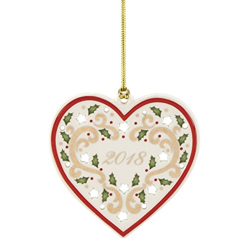 Lenox 2018 Joyous Tidings Heart Ornament