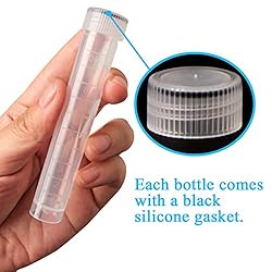 Qfeley 50 Pack 10ml Lab Plastic Frozen Test Tubes