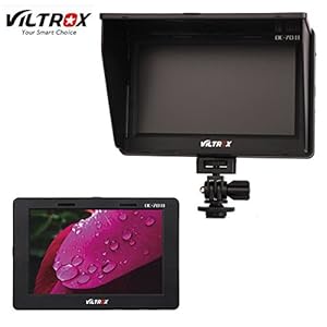 Viltrox DC-70 II Clip-on Color 7'' TFT LCD HD Monitor HDMI AV Input 1024 600 for Canon 70D 60D 6D 100D 5D3 Nikon D810 D7100 D750 D800 Sony DSLR Camera Camcorder