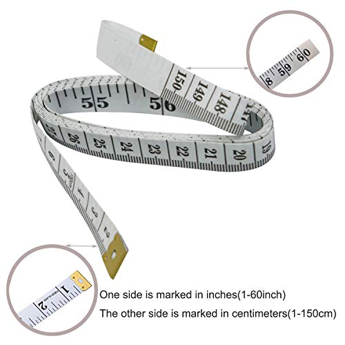 Soft Tape Measure Double Scale Flexible Ruler for Weight Loss Medical